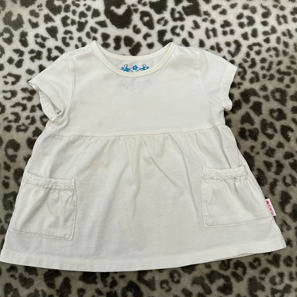 Old Navy Shirt Bundle with FLAWS in Yellow & White Size 18-24 2T 24 months